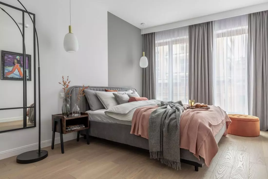 Sypialnia
w warszawskim apartamencie