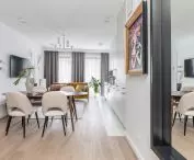 Mieszkanie w Porcie Praskim, widok na salon