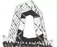illustration inspired by the design of the Beijing television building by OMA studio