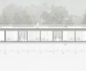 Hostel for cyclists, BB cross section