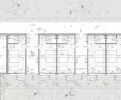 Hostel for cyclists, first floor plan