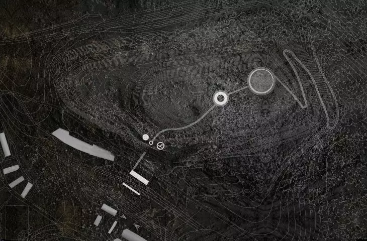 Development of the area of the post-mining heap