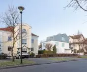 The form of the house is a contemporary interpretation of historical blocks from the surroundings