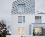 house with a hat in winter scenery