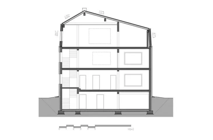 B-B section