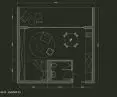 TINY HOUSES project, square plan view