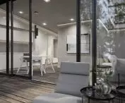 TINY HOUSES project, bright interior