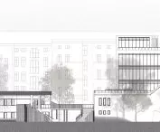 Społeczne Laboratorium, elewacja południowa