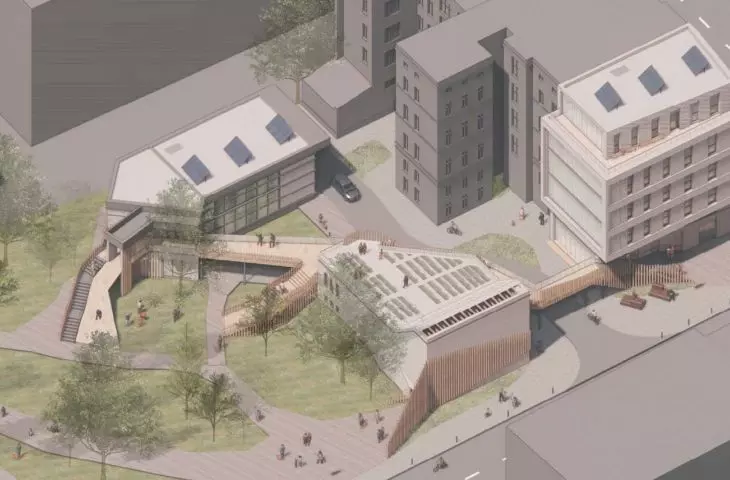 Społeczne Laboratorium Miejskiego Zrównoważenia, widok z góry
