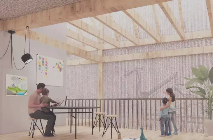 Wnętrze przestrzeni edukacyjnej