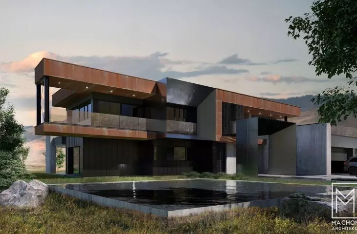 Architects introduced sharp angles on steel façade elements