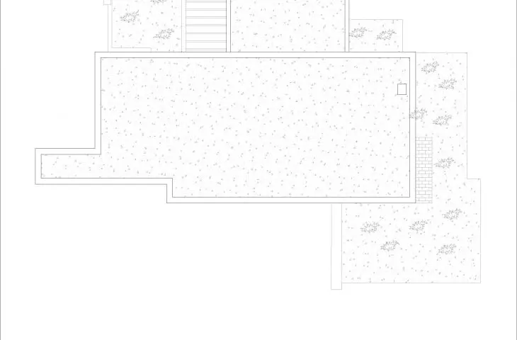 Corten Villa, roof projection