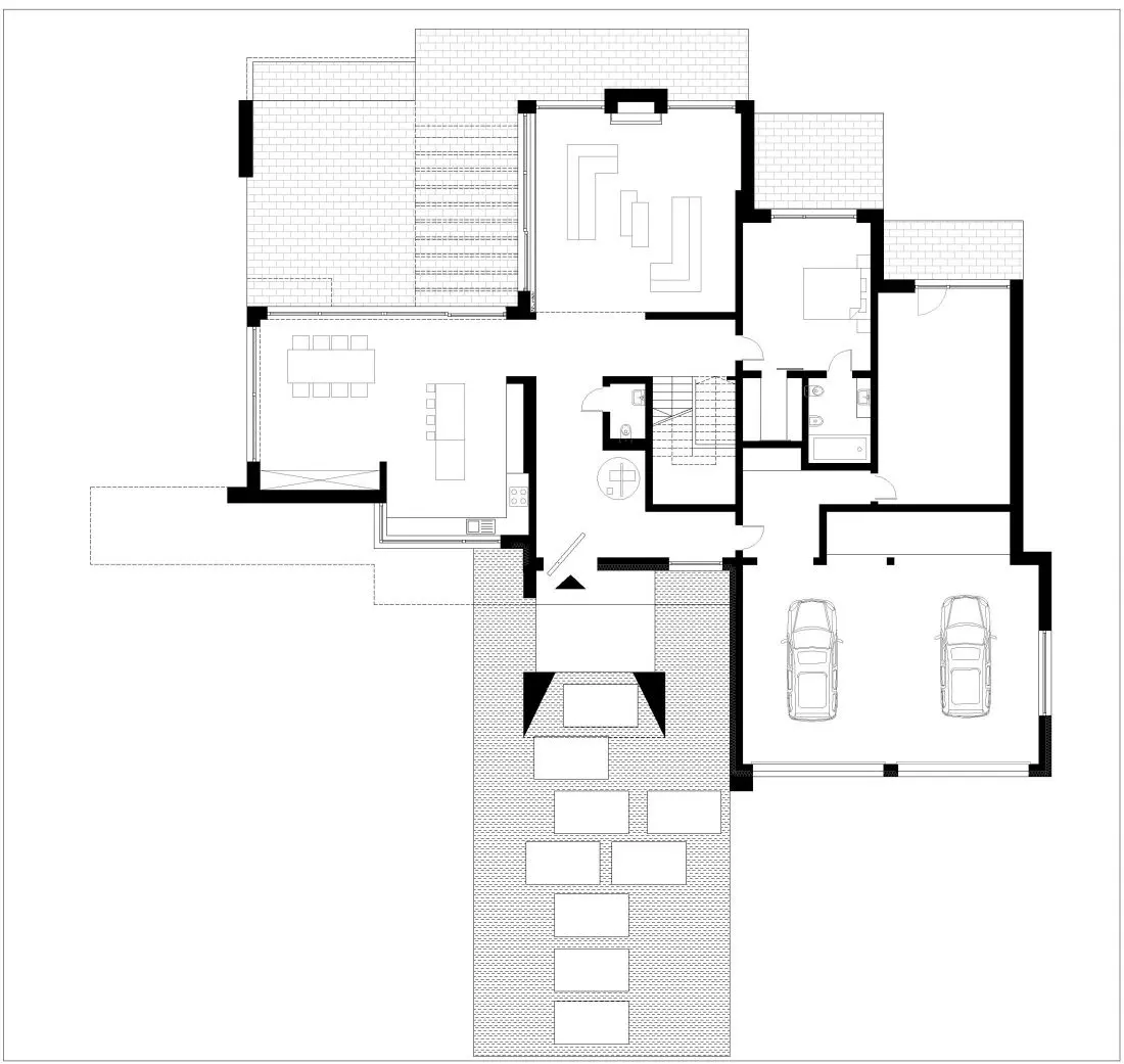 Rzut parteru Corten
Villa