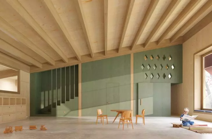 interior of one of the classrooms