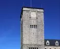 The castle tower and courtyard during the Ethno Port festival