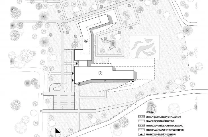Bircza sanatorium, land development