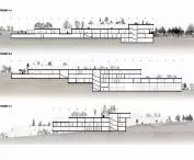 Bircza sanatorium, cross sections