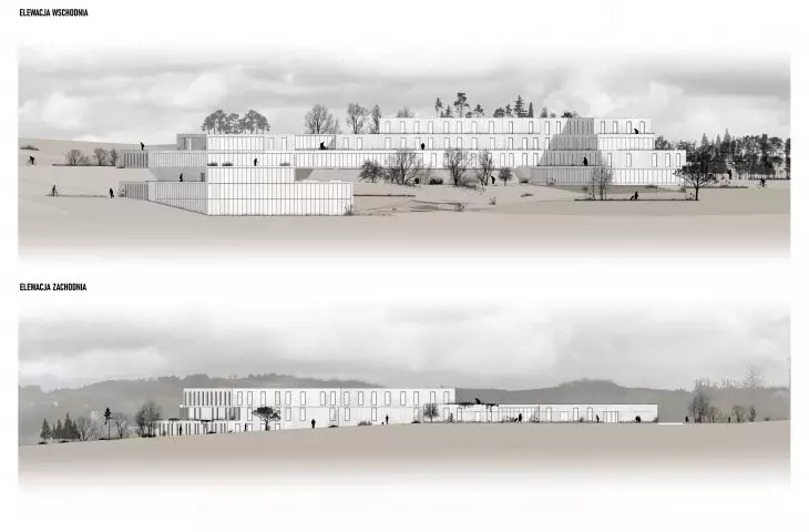 Sanatorium w Birczy, elewacje