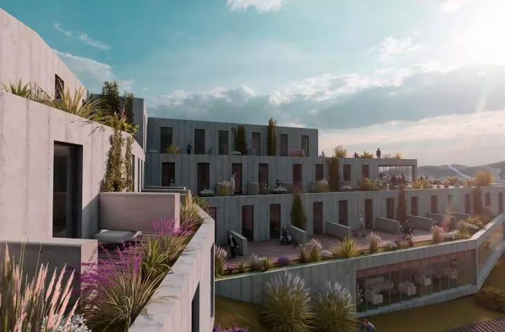 Bircza sanatorium, green terraces