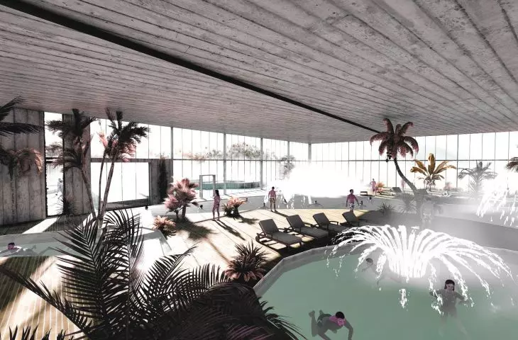 Bircza sanatorium, indoor pool