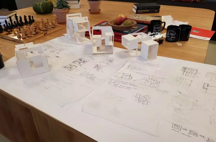 Conceptual design based on mock-ups realized by Molecule Architecture