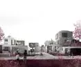 prefabricated community housing development in London