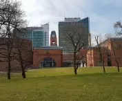 Old Brewery - walls faced with clinker; view from Dabrowski Park