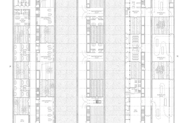 First floor plan of the Research Center