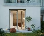 on the first floor, premises with gardens will be available to residents