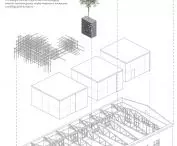 axonometry of the adapted hall