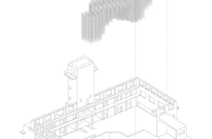 axonometry of the installation on the torpedo plant