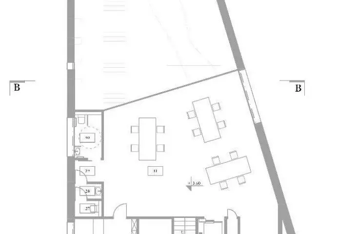 pavilion, floor plan +1