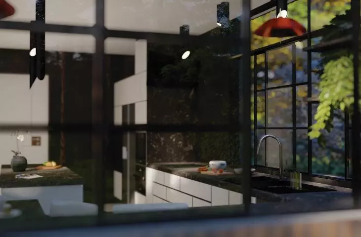 House in Kolumna, kitchen interior