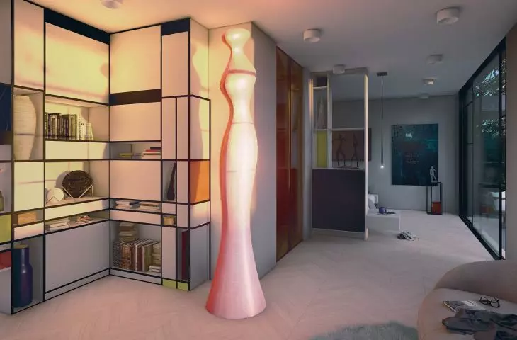 House in Column, bedroom