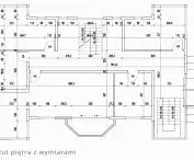 House in Column, floor plan with dimensions