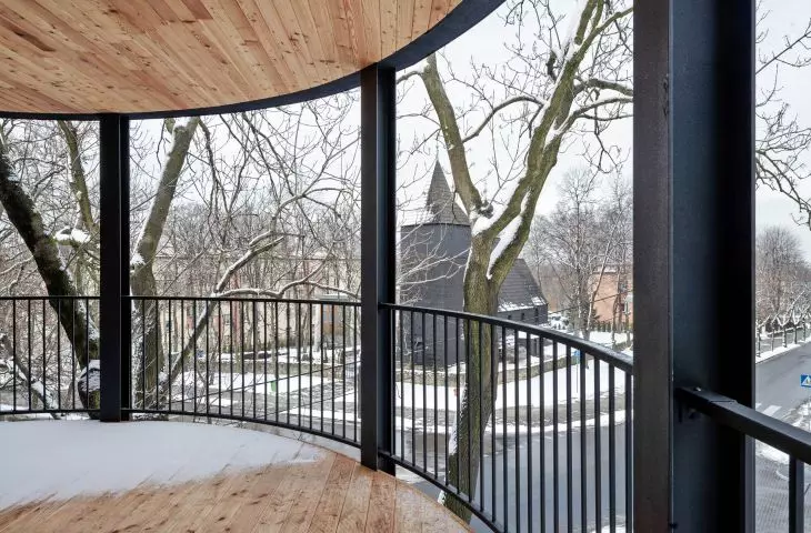 Villa Reden w Chorzowie, zaoblone kąty