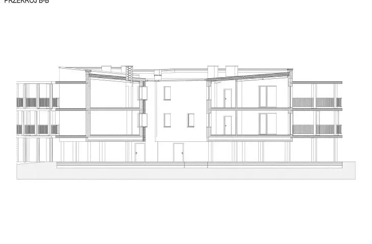 Villa Reden w Chorzowie, przekrój B-B