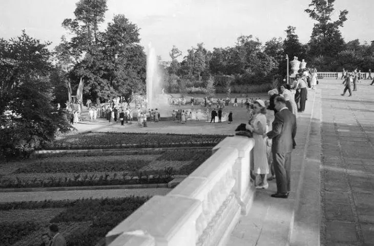 The fountain in the Central Park of Culture and Recreation in Warsaw