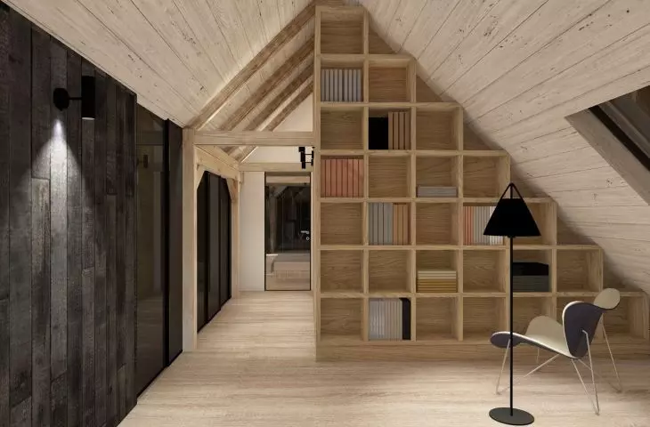 Inside the library