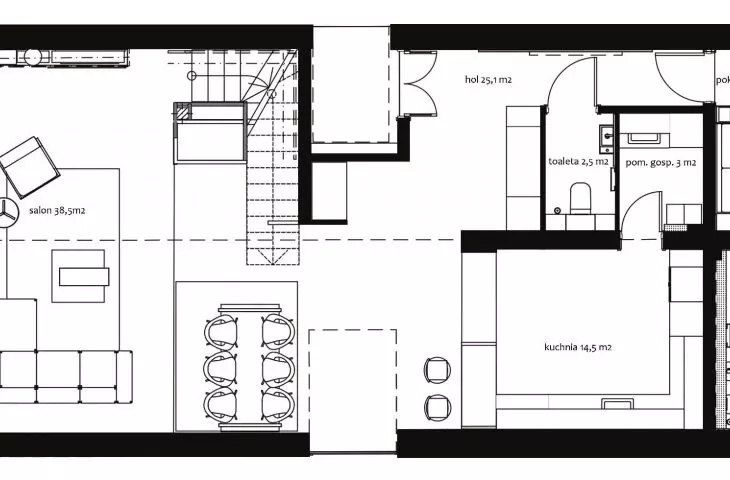 First floor plan of the lodge