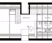 Floor plan of the lodge