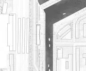 detail of the first stop for the barge