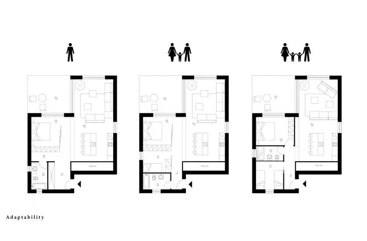 proposed house plans depending on the needs of the residents