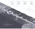 Slow down around project, axonometry