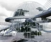 Slow down around project, glass sphere