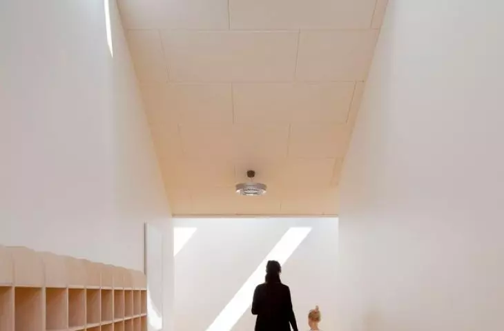 The kindergarten is filled with natural light
