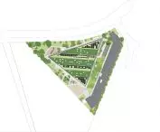 Solhuset kindergarten was made on a triangular plan