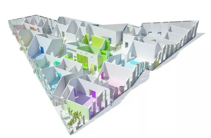 Solhuset kindergarten in Hørsholm, axonometry