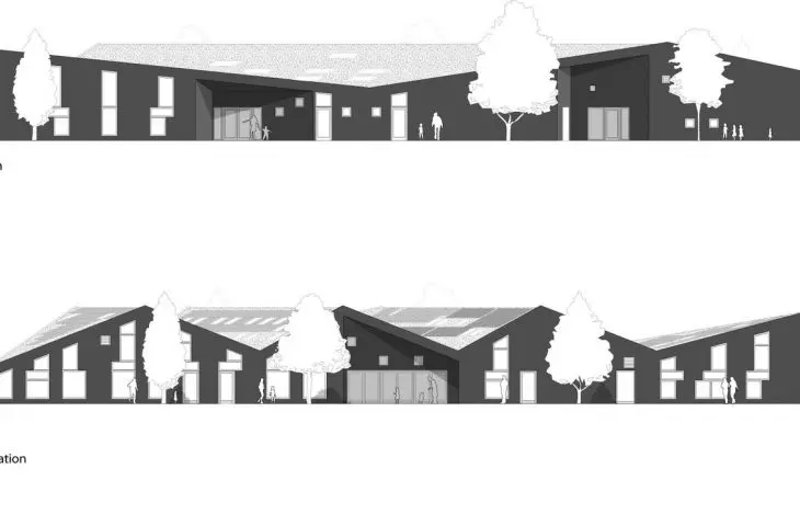 Solhuset kindergarten, facades