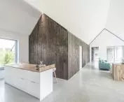 view from the kitchen to the living area